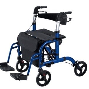 Hybrid Rollator Transport Chair