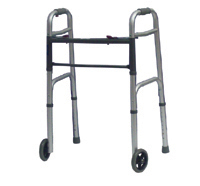 Dalton Adjustable width Folding Walker with 5" Wheels